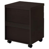 Skylar Cappuccino 3-Drawer Mobile File Cabinet by Coaster at Eve Furniture