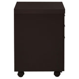 Skylar Cappuccino 3-Drawer Mobile File Cabinet by Coaster at Eve Furniture