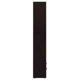 Skylar Cappuccino 5-Shelf Bookcase with Storage Drawer by Coaster at Eve Furniture