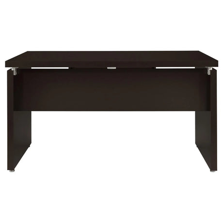 Skylar Cappuccino Computer Desk with Keyboard Drawer by Coaster at Eve Furniture