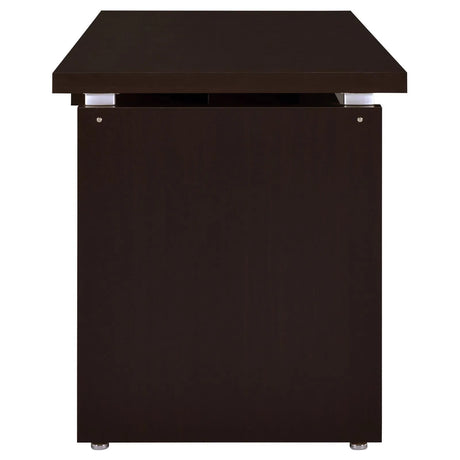 Skylar Cappuccino Computer Desk with Keyboard Drawer by Coaster at Eve Furniture