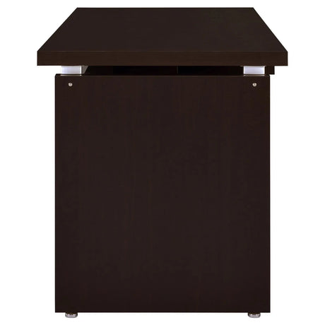 Skylar Cappuccino Computer Desk with Keyboard Drawer by Coaster at Eve Furniture