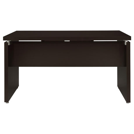 Skylar Cappuccino Computer Desk with Keyboard Drawer by Coaster at Eve Furniture