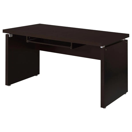 Skylar Cappuccino Computer Desk with Keyboard Drawer by Coaster at Eve Furniture