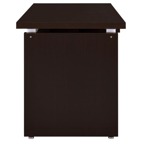 Skylar Cappuccino Computer Desk with Keyboard Drawer by Coaster at Eve Furniture