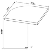 Skylar Cappuccino Engineered Wood L-Shape Computer Desk by Coaster at Eve Furniture
