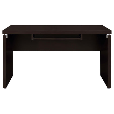 Skylar Cappuccino Engineered Wood L-Shape Computer Desk by Coaster at Eve Furniture