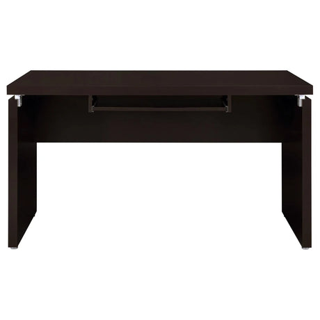 Skylar Cappuccino Engineered Wood L-Shape Computer Desk by Coaster at Eve Furniture