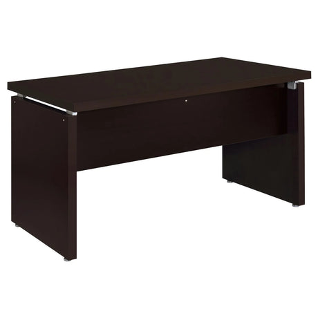 Skylar Cappuccino Engineered Wood L-Shape Computer Desk by Coaster at Eve Furniture