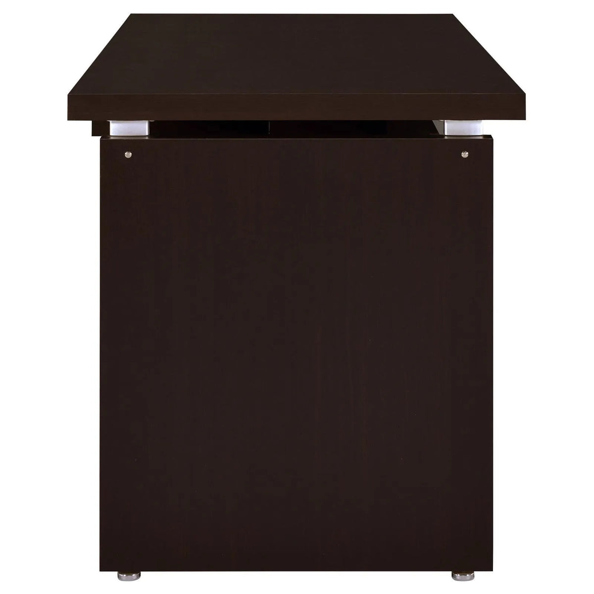 Skylar Cappuccino Engineered Wood L-Shape Computer Desk by Coaster at Eve Furniture