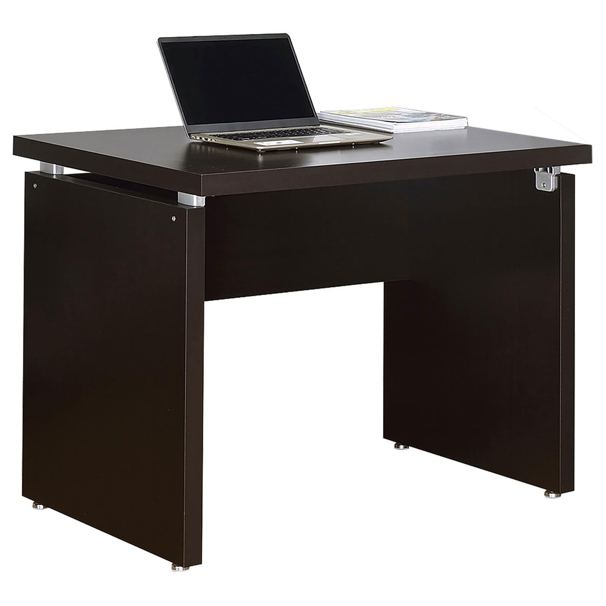 Skylar Cappuccino Engineered Wood L-Shape Computer Desk by Coaster at Eve Furniture