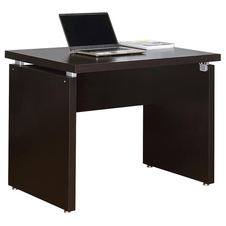 Skylar Cappuccino Engineered Wood L-Shape Computer Desk by Coaster at Eve Furniture