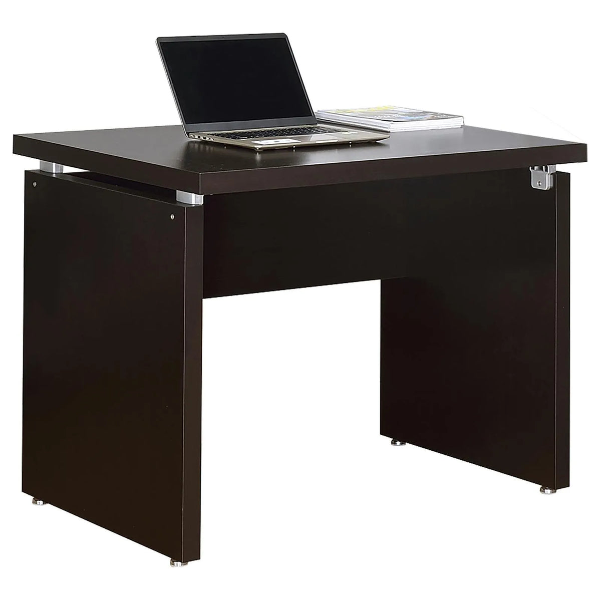 Skylar Cappuccino Engineered Wood L-Shape Computer Desk by Coaster at Eve Furniture