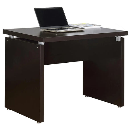 Skylar Cappuccino Engineered Wood L-Shape Computer Desk by Coaster at Eve Furniture