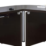 Skylar Cappuccino Engineered Wood L-Shape Computer Desk by Coaster at Eve Furniture