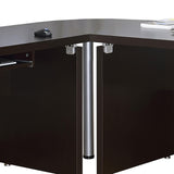 Skylar Cappuccino Engineered Wood L-Shape Computer Desk by Coaster at Eve Furniture