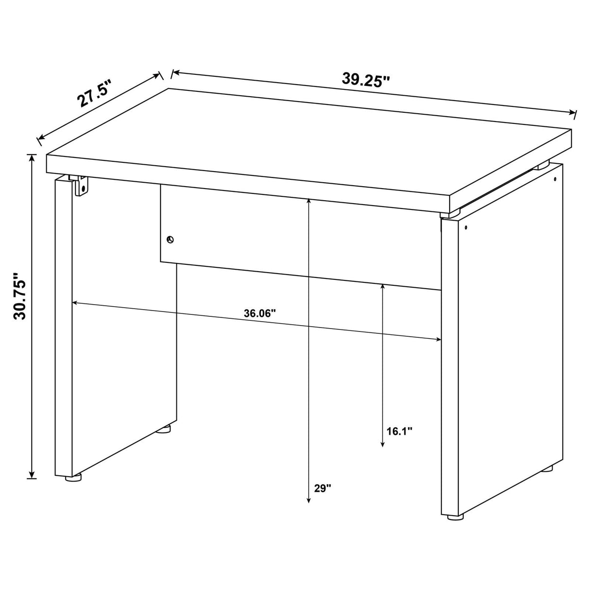 Skylar Engineered Wood L-Shape Computer Desk Cappuccino