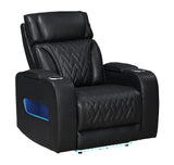 Skyline Black 3-Piece Power Reclining Living Room Set by New Era Innovations at Eve Furniture