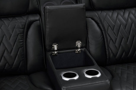 Skyline Black 3-Piece Power Reclining Living Room Set by New Era Innovations at Eve Furniture