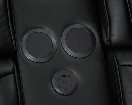 Skyline Black 3-Piece Power Reclining Living Room Set by New Era Innovations at Eve Furniture