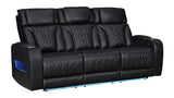 Skyline Black 3-Piece Power Reclining Living Room Set by New Era Innovations at Eve Furniture
