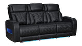 Skyline Black 3-Piece Power Reclining Living Room Set by New Era Innovations at Eve Furniture