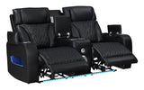Skyline Black 3-Piece Power Reclining Living Room Set by New Era Innovations at Eve Furniture