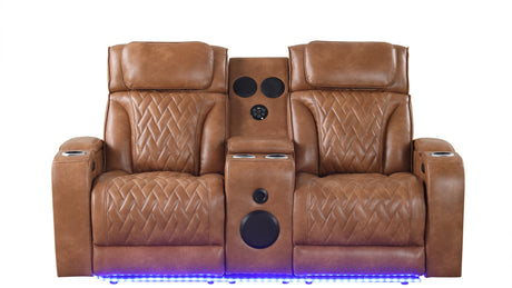 Skyline Brown 3-Piece Power Reclining Living Room Set by New Era Innovations at Eve Furniture