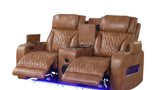 Skyline Brown 3-Piece Power Reclining Living Room Set by New Era Innovations at Eve Furniture