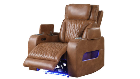 Skyline Brown 3-Piece Power Reclining Living Room Set by New Era Innovations at Eve Furniture