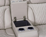 Skyline Sand 3-Piece Power Reclining Living Room Set by New Era Innovations at Eve Furniture