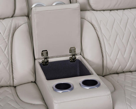 Skyline Sand 3-Piece Power Reclining Living Room Set by New Era Innovations at Eve Furniture