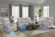 Skyline Sand 3-Piece Power Reclining Living Room Set by New Era Innovations at Eve Furniture