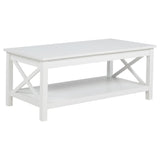 Skyview White 3-piece Rectangular Lift Top Coffee Table Set by Coaster at Eve Furniture