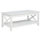 Skyview White 44-inch Rectangular Lift Top Coffee Table by Coaster at Eve Furniture