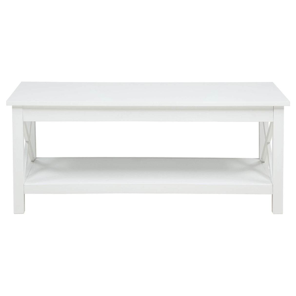 Skyview White 44-inch Rectangular Lift Top Coffee Table by Coaster at Eve Furniture