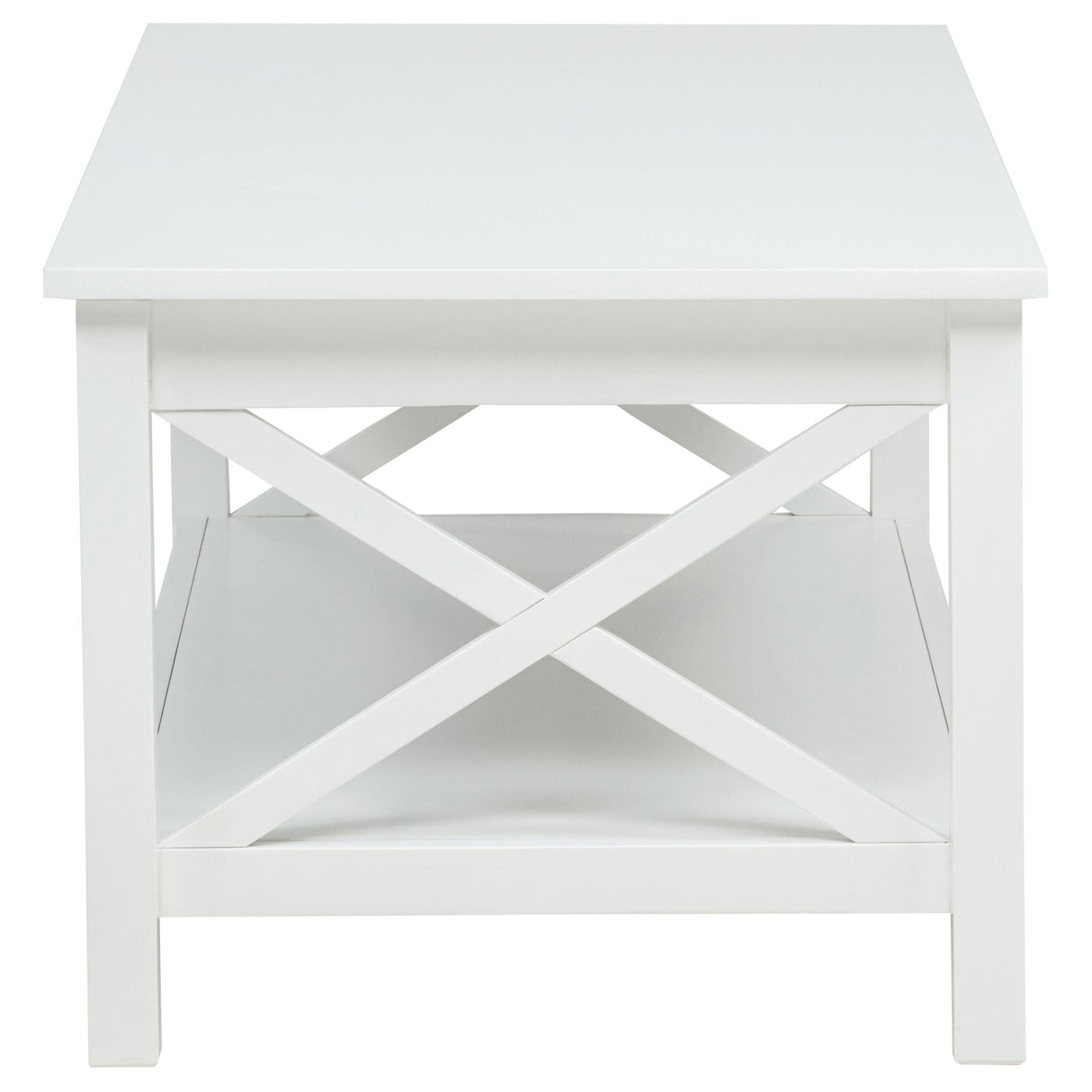 Skyview White 44-inch Rectangular Lift Top Coffee Table by Coaster at Eve Furniture
