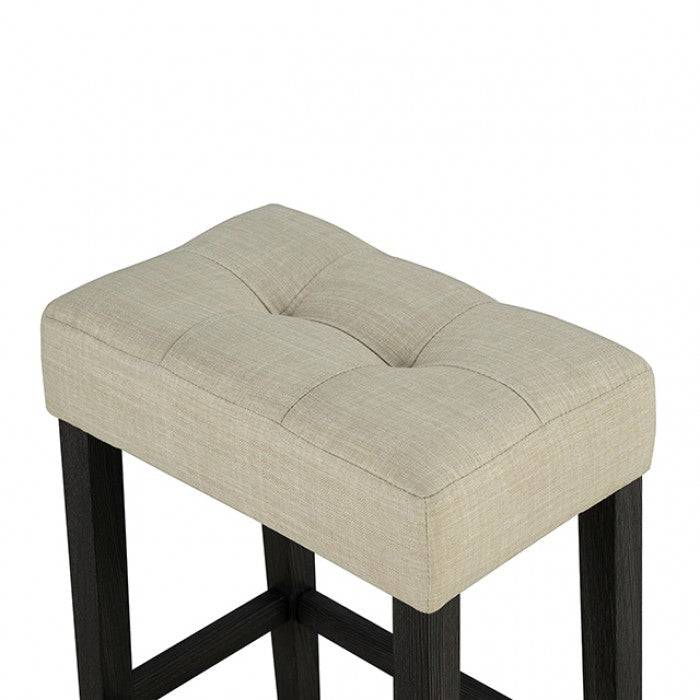 Zanaide Black/Gray/Beige 3-Piece Dining Table Set