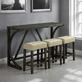 Ptolema Brown/Beige 4-Piece Dining Room Set by Furniture of America at Eve Furniture