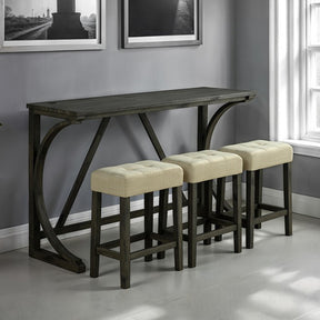 Ptolema Brown/Beige 4-Piece Dining Room Set by Furniture of America at Eve Furniture