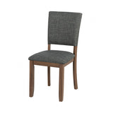 Oberto Walnut/Gray Side Chair  (4/CTN)