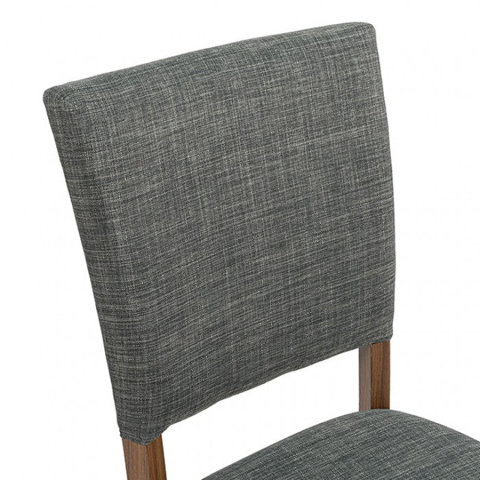 Oberto Walnut/Gray Side Chair  (4/CTN)