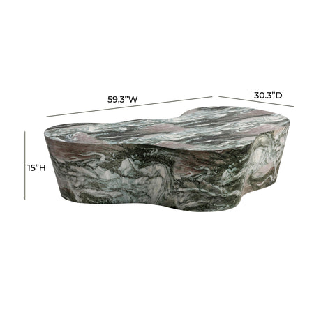 Slab Concrete Indoor / Outdoor Coffee Table by TOV Furniture at Eve Furniture