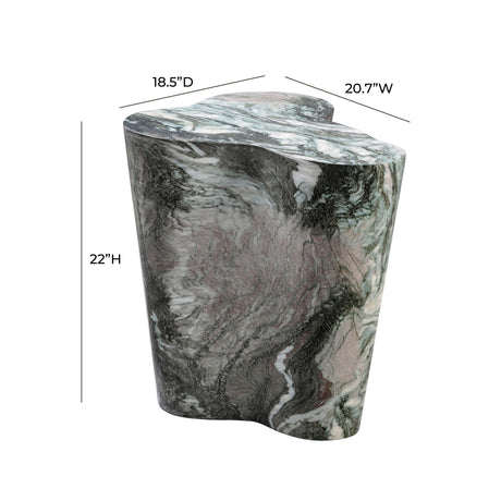 Slab Concrete Indoor / Outdoor Side Table by TOV Furniture at Eve Furniture