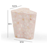 Slab Terrazzo Indoor/Outdoor Side Table by TOV Furniture at Eve Furniture