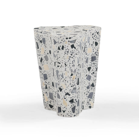 Slab Terrazzo Indoor/Outdoor Side Table by TOV Furniture at Eve Furniture