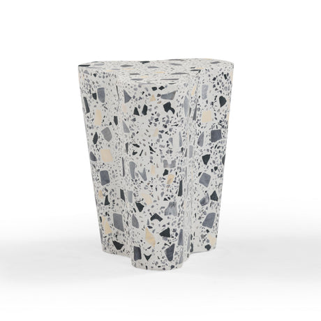 Slab Terrazzo Indoor/Outdoor Side Table by TOV Furniture at Eve Furniture