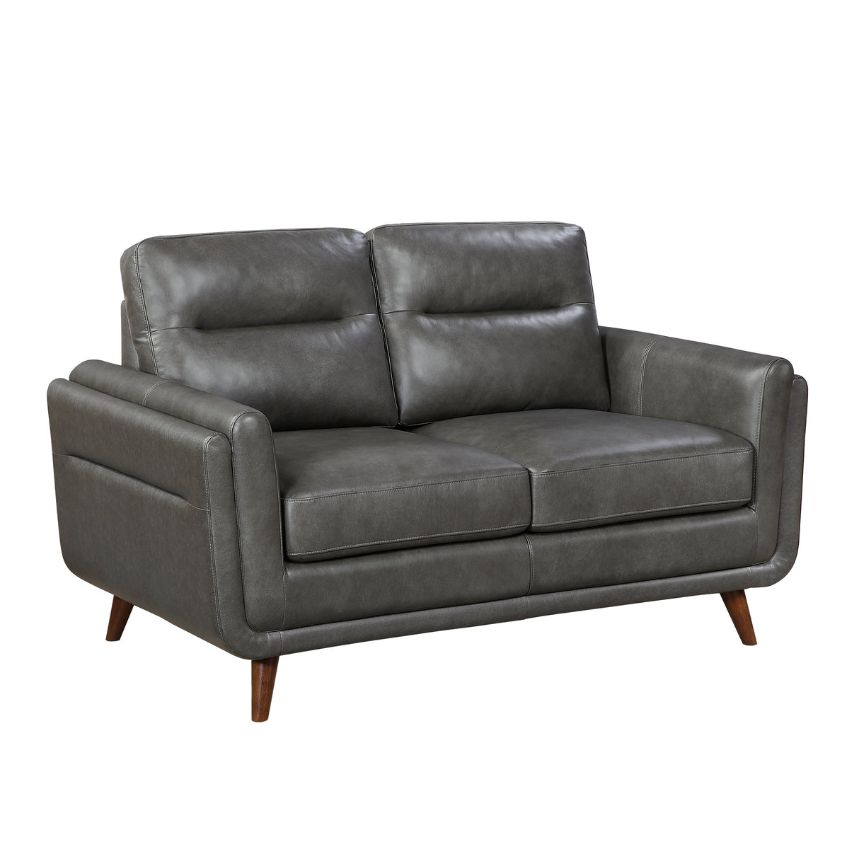 Slate Dark Gray Leather Chair by Homelegance at Eve Furniture