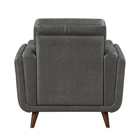 Slate Dark Gray Leather Living Room Set by Homelegance at Eve Furniture