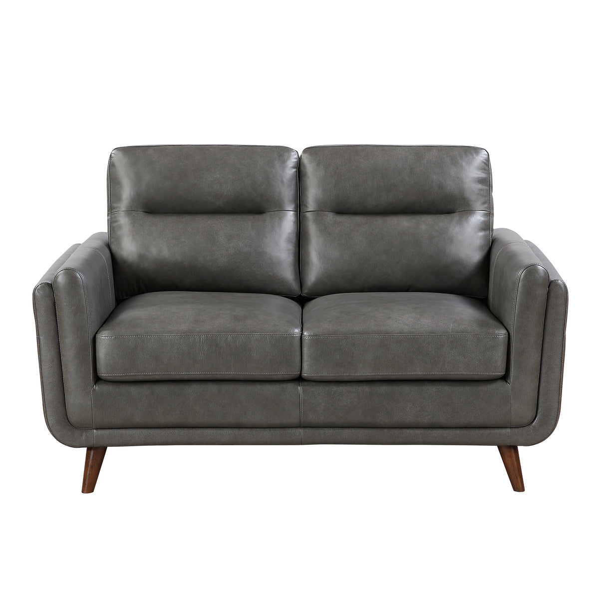 Slate Dark Gray Leather Sofa by Homelegance at Eve Furniture